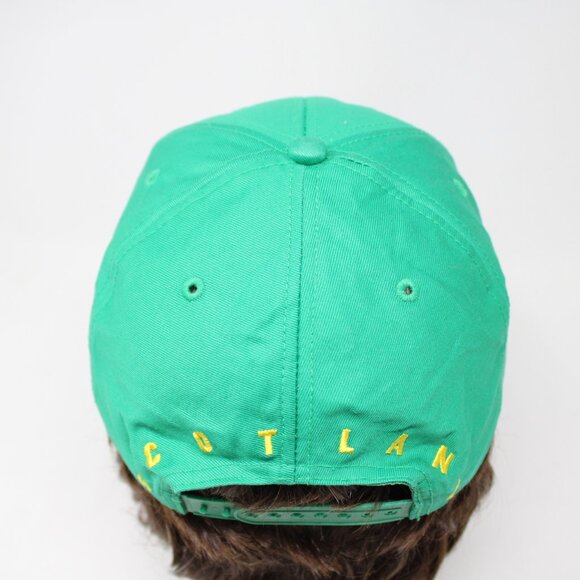 St. Andrews Old Course Hat Mens Snapback Green Cotton International Insignia Cap - Picture 7 of 13